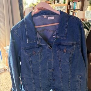 Woman Within Blue Jean Jacket